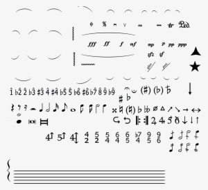 You May Also Find This Transparent Image File Useful - Music Font Numbers