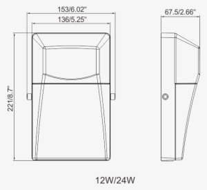 Decorative Fancy Solar Sensor Modern Wall Pack Led - Diagram