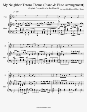 My Neighbor Totoro Theme Sheet Music Composed By Arranged - Super Mario Bros Theme Song Tenor Sax