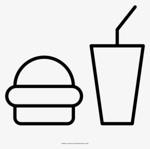 Desenhos Preto E Branco Png Comida