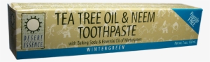 Desert Essence Tea Tree Oil Neem With Wintergreen Toothpaste