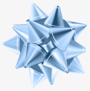 Blue Gift Bow Png