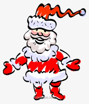 Papai Noel Livre De Direitos Vetores Clip Art Ilustração - Cartoon