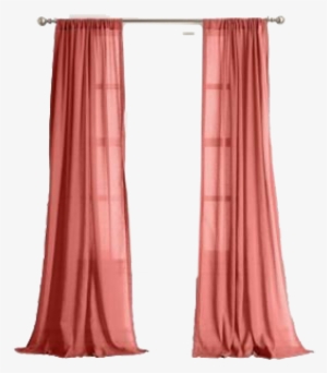 918 Millennial Henderson Coral Cotton Gauze Curtain