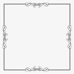 Pin Flourish Border Clip Art - Clip Art