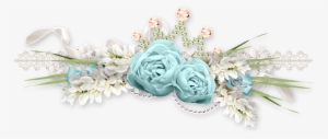 Floral, Flowers, Decoration, Ornament - Blue Rose
