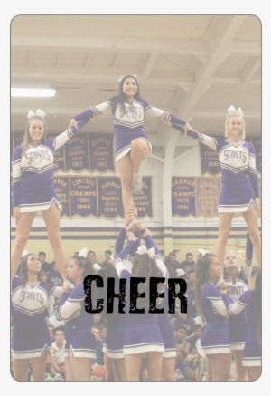 Athletics Photo Button Cheer - Cheerleading
