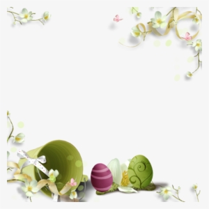 Floral Border - Пасхальный Декор Пнг