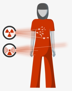 Illustration Of A Person Exposed To An Ionizing Radiation - Ionizing Radiation