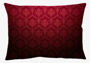 Cardinal Red Floral Pattern Wallpaper Throw Pillow - Cushion