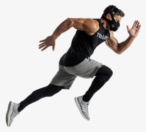 Man Running Wearing Training Mask - Training Masks