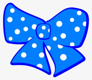 Bow With Polka Dots Clip Art At Clker - Minnie Mouse Ribbon Png