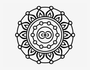 Mandala Destello Creciente - Floras De Mandalas Para Colorear