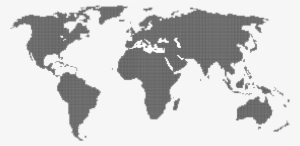 Grey And White World Map