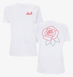 R&r Rose Front And Back T-shirt - Rose And Rosie Shirt
