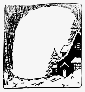 This Free Icons Png Design Of Snowy House Frame