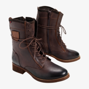 Smart, Detailed High Lace-up Boots In Smooth, Soft - Coturno Feminino Em Couro