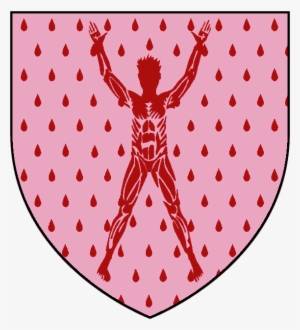 House Bolton Shield - Mini Drops Wall Stickers - Neon Pink