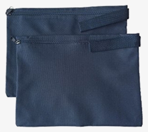 4-piece Set Pm Company Security Bank Deposit / Utility - Proequip 2 Document Bags12.5" X 9.5", Navy