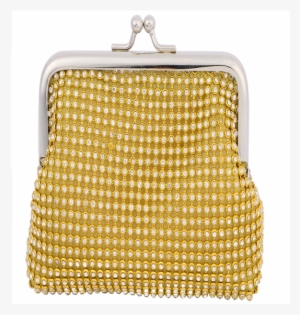 Crystal Rhinestone Classic Pleated Stylish Small Coin - De Young