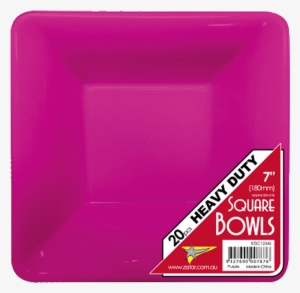 Hot Pink Square Bowls - Dessert