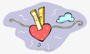 Hanging Your Heart Out To Dry Royalty Free Vector Clip - After Love: Poems