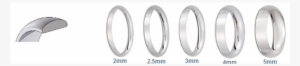 Modelos Anillos Matrimonio Media Caña Plana