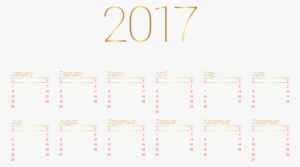 Calendar 2017 Transparent Png Image - 2010