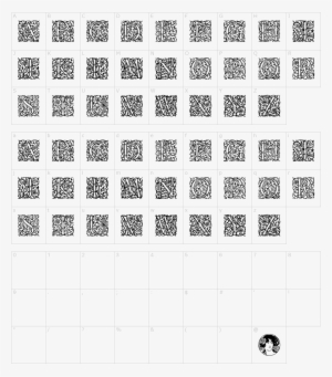 Font Characters - Roni Horn Aka