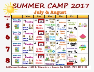 Summer Camp Calendar 2017 - Santa Ana Zoo