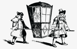 Free Clipart Of Men Carrying A Chair - Sedan Chair 17th Century