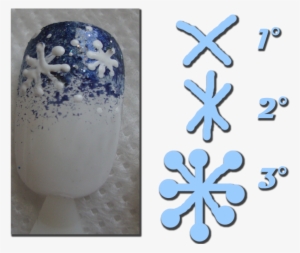 Unhas Com Flocos De Neve - Flocos De Neve Na Unha