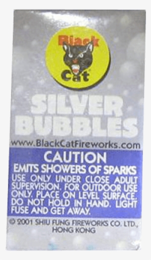 Silver Bubbles - Black Cat Fireworks