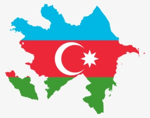 305 × 240 Pixels - Azerbaijan Flag Map