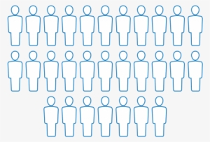 People Blue Outline