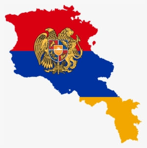 Borders Country Flag - Armenian Flag With Coat Of Arms