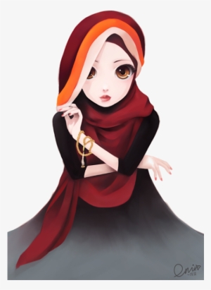 Cute Hijab Girl Cartoon