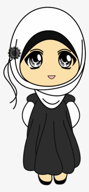 Chibi Clipart Muslimah - Girl With Hijab Clipart