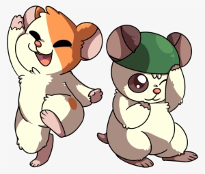 Hamtaro And Cappy - Cartoon