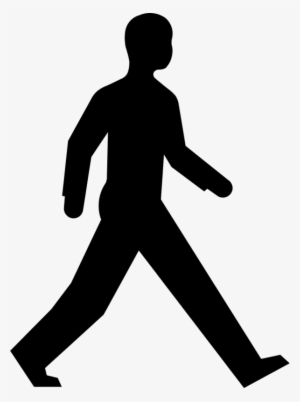Man Silhouette Walking Vector Clip Art - Karate Clipart