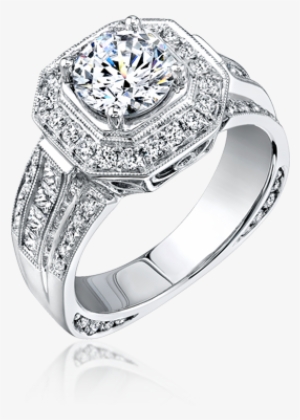 Simon G - Halo Thick Engagement Rings