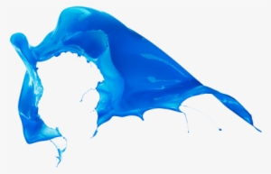 Blue Paint Splatter - Blue Paint Splash Png