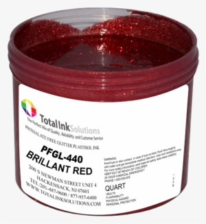 Brilliant Red Super Glitter Infused Ink - Ink