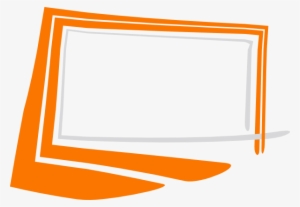 Orange Frame Png Image Background - Vector Square Frame Png