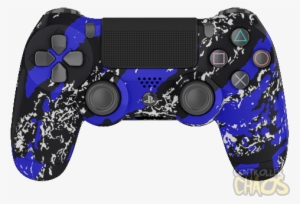 Authentic Sony Quality - Blue Splatter Ps4 Controller