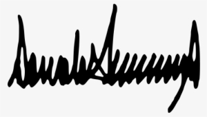 This Image Rendered As Png In Other Widths - Donald John Trump Signature