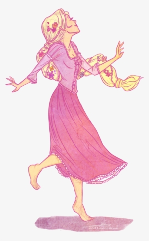 Collection Of Free Princess Drawing Rapunzel Download - Rapunzel Dancing