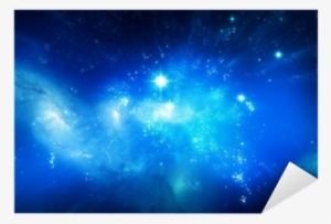 Beautiful Blue Galaxy Background Pillow Case