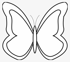 Youtube Clipart Png Black - Butterfly Black And White