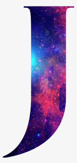 Bleed Area May Not Be Visible - Letter J Background Galaxy